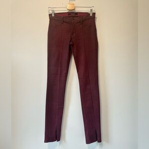 J Brand Skinny Jeans Burgundy Size 27